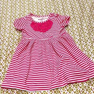 Nannette Pink and White Striped Dress
